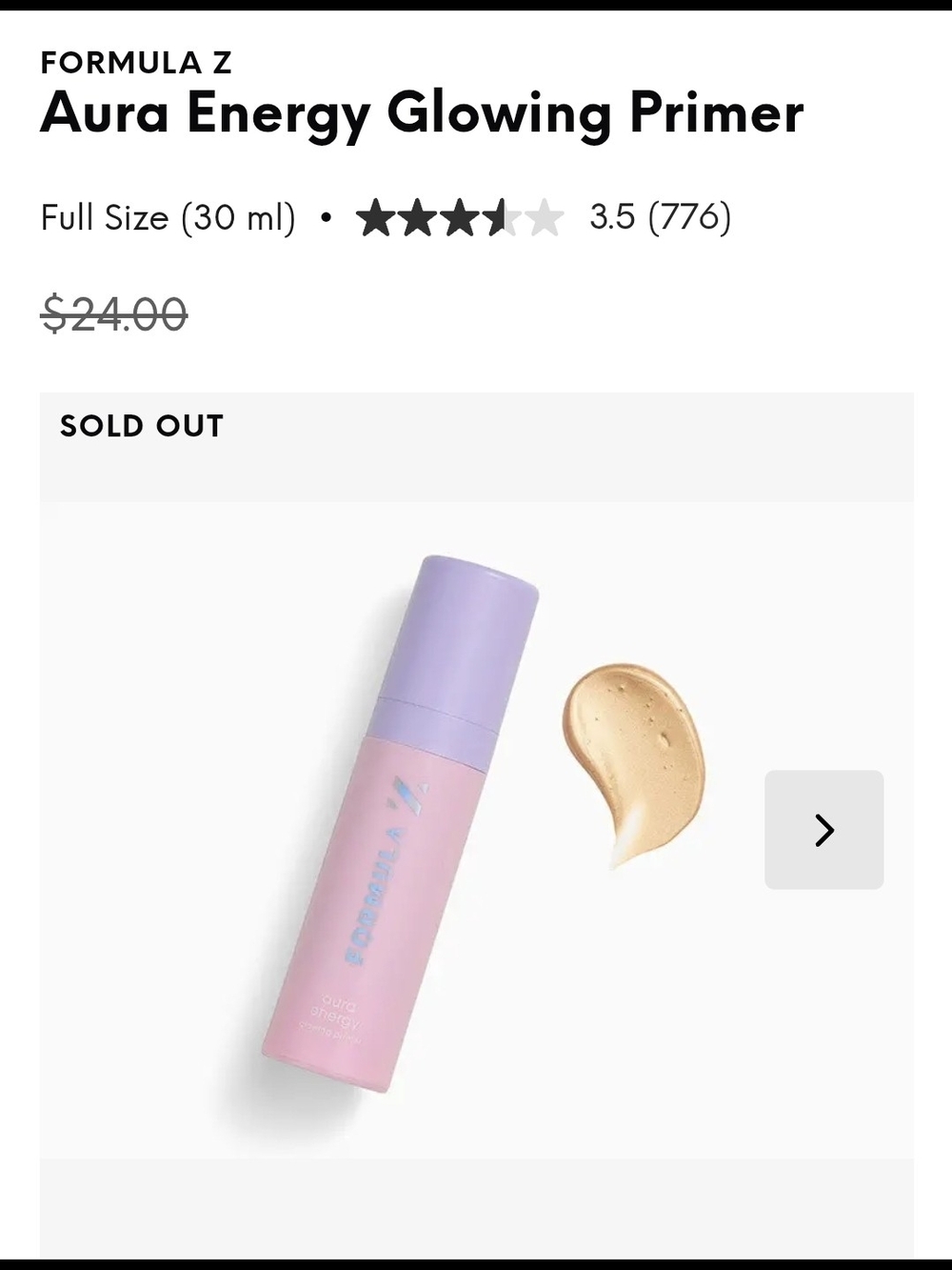 Formula Z Aura Energy Glowing Primer